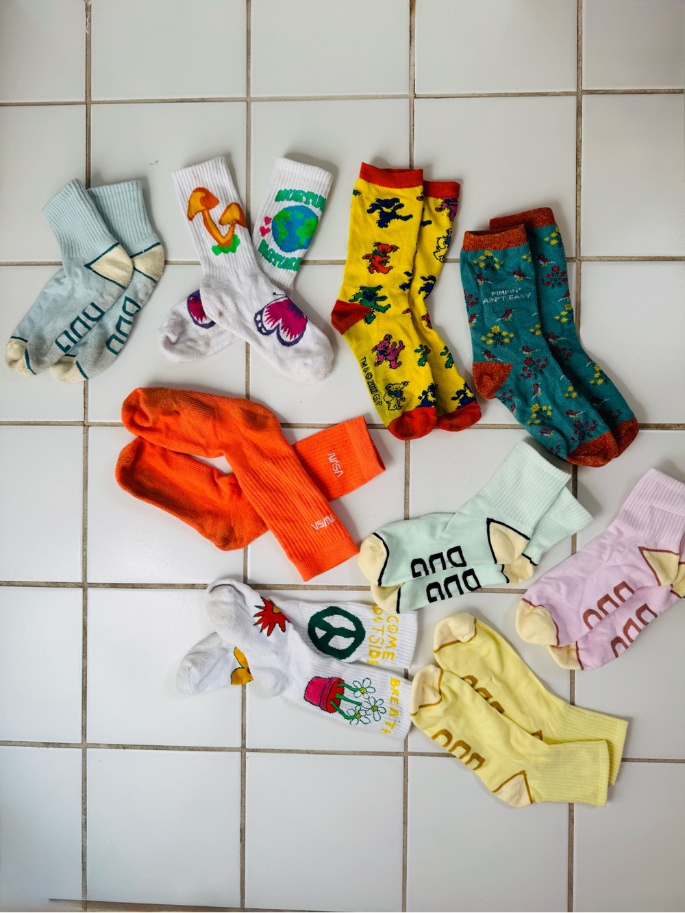 PACK OF 9 | Urban Outfitters Men’s Crew Socks BUNDLE